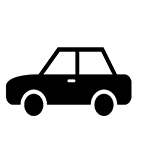 Vehicle and Transportation icons set. Car icon. Plubic bus icon.