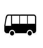 Vehicle and Transportation icons set. Car icon. Plubic bus icon.